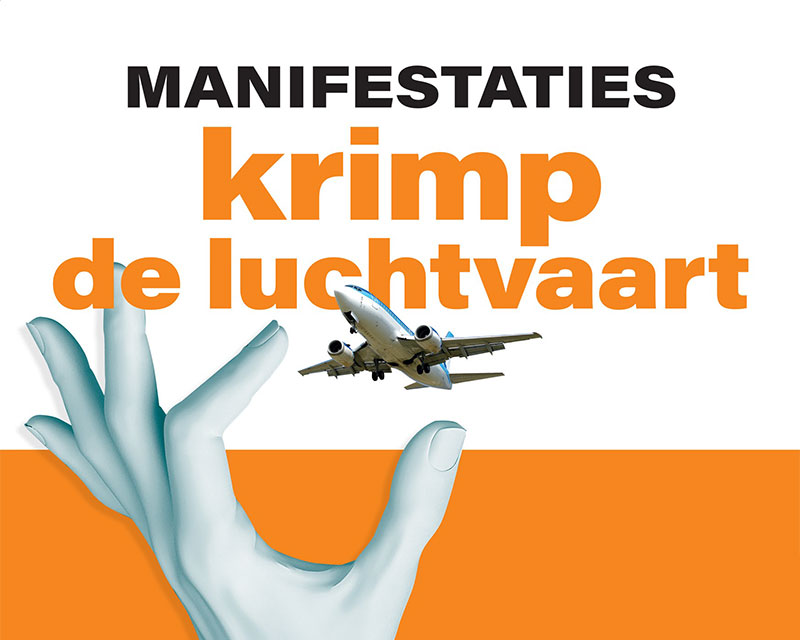 📣 Kom zaterdag 14 mei naar de manifestatie ‘Krimp de luchtvaart’
